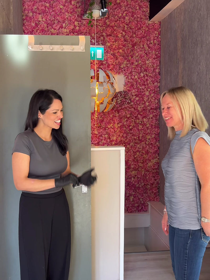 Dr. Isabelle Laurent with patient